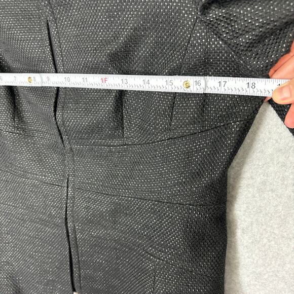 Anne Klein Black Textured Blazer - Picture 9 of 11
